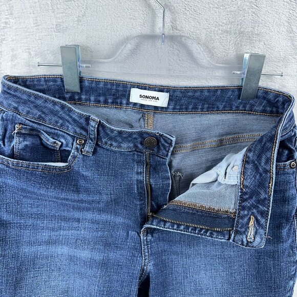 Sonoma Jegging Jeans Medium Wash Five Design Pockets Womens Blue Size W31 - Picture 4 of 10